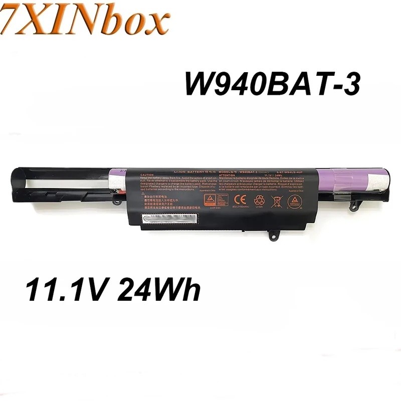 7XINbox W940BAT-3 W940BAT-4 W940BAT-6 11.1V 24Wh เดิมแบตเตอรี่แล็ปท็อปสําหรับ Clevo W94LS Series 6-8