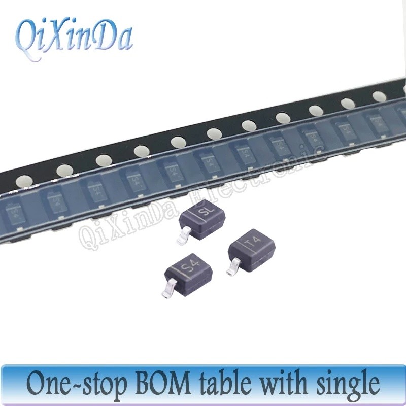 100PCS 1N4148W 1N4148WS SOD-123 SD103AW SD103AWS B5819W B5819WS 1N5819W SOD-323 T4 S4 SL SMD ชิปไดโอ