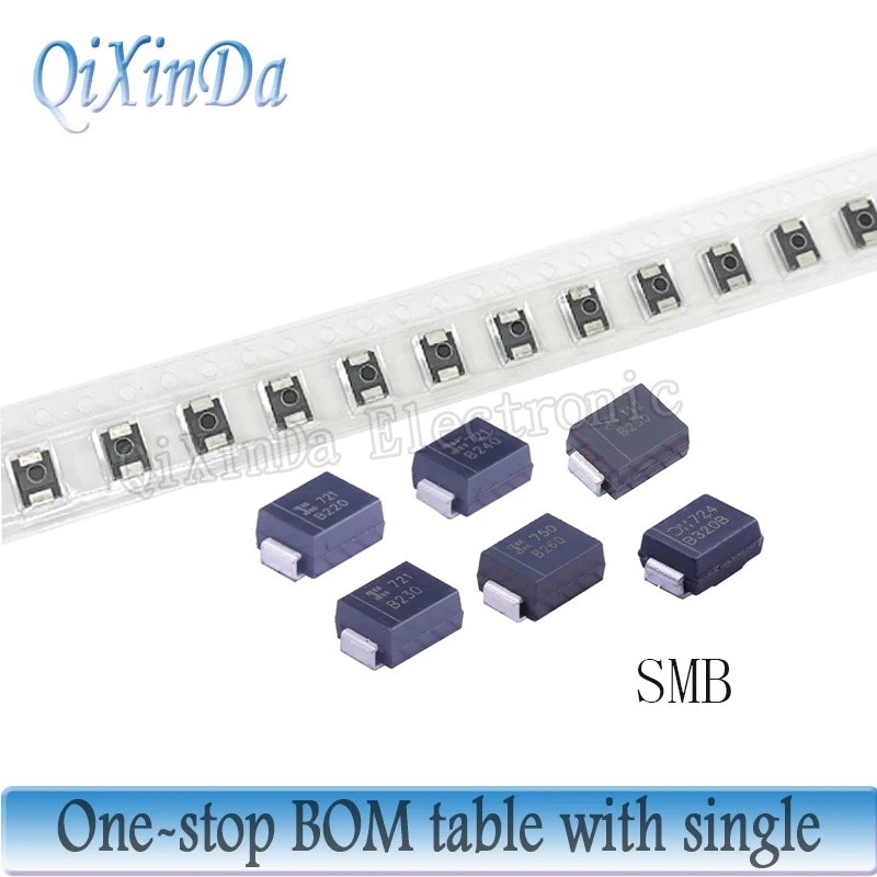 10/50PCS Schottky Diode B2100-13-F B220-13-F B230-13-F B240-13-F B250-13-F B260-13-F SMB(DO-214AA) B