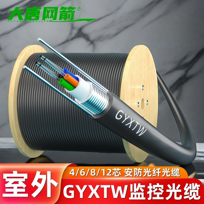Datang Net Arrow Outdoor Optical Cable 12-Core Optical Fiber Cable 6-Core 8-Core 4-Core 24-Core Armo