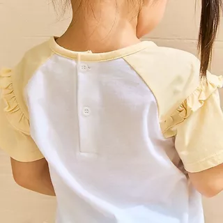 e'clat เสื้อยืด เสื้อเด็กผู้หญิง 1-6ปี กระดุมสาปหลัง ผ้าเจอร์ซี่100%cotton ผ้ายืด เนื้อนิ่ม 8113