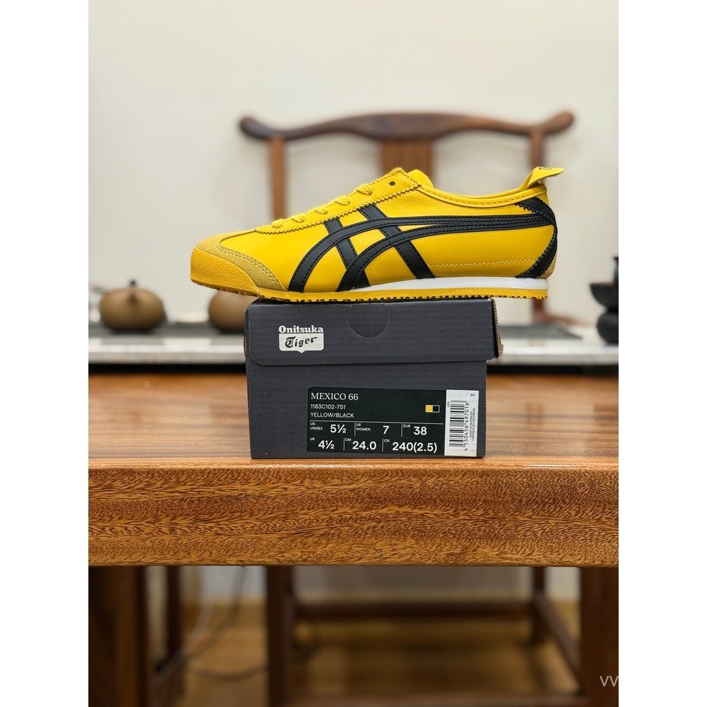 2026Asics Onitsuka Tiger รองเท้า/Onitsuka Tiger Mexico 66 รองเท้าผ้าใบรองเท้าผ้าใบ Soft Sole แบนผู้ช