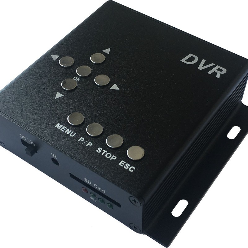1CH/2CH Channel Mini AV Video Recorder Single Channel/Dual Channel SD Card Video Recorder ความละเอีย