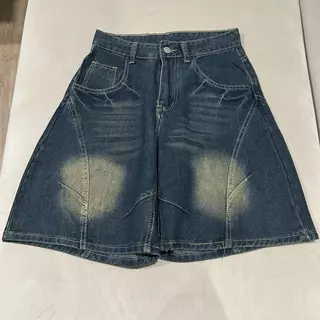 JINJEANS กางเกงยีนส์ขาสั้น unisex สำหรับผู้หญิงและผู้ชาย ขนาด XS-6XL ใส่สบาย ดีไซน์ทันสมัย สำหรับทุกโอกาส