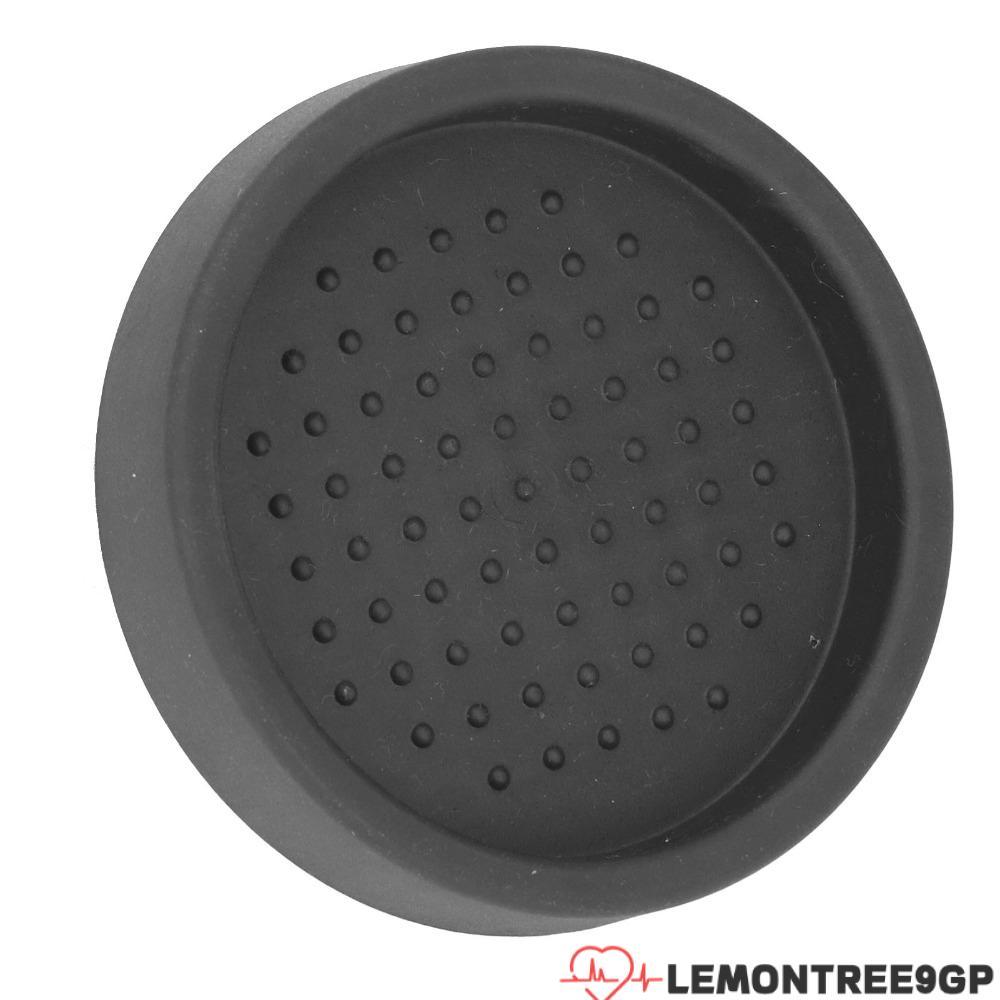 LEMONTREE9GP 2 ชิ้นชุดซิลิโคน Tamper Mat, รอบสีดํารอบ Tamper Mat, ซิลิโคนขนาดเล็ก Anti Slip ขนาดกะทั
