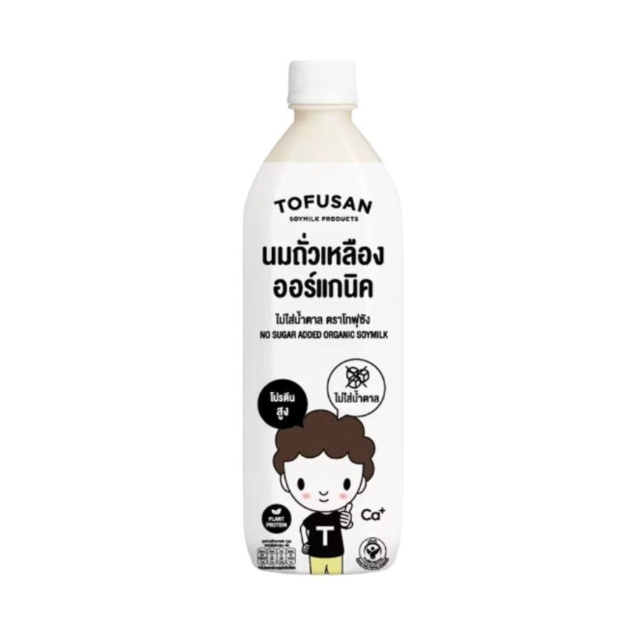 โทฟุซัง นมถั่วเหลืองไม่เติมน้ำตาล Tofusan Unsweetened Soy Milk 830ml.