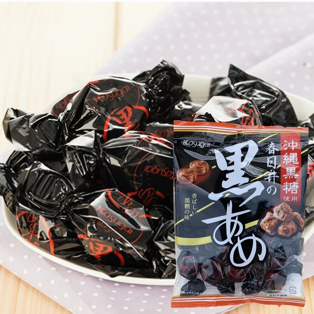 ขนมนําเข้า Kasugai Okinawa Brown Sugar Hard Candy Caramel Malt Brown Sugar Casual Snacks% LS260724