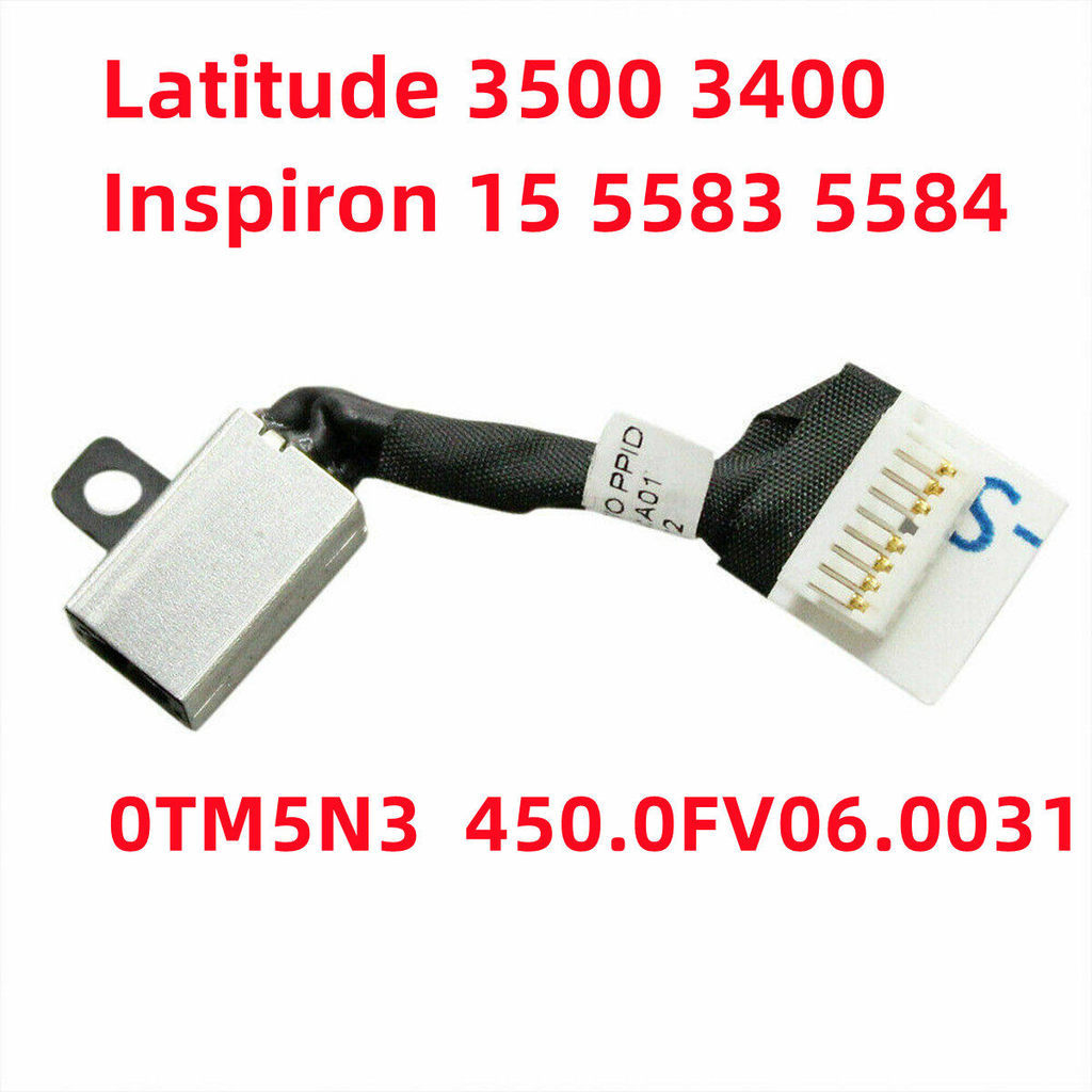 สําหรับ inspiron 5584 p86f p85f 5583 พอร์ตชาร์จ power jack power head 0tm5n3