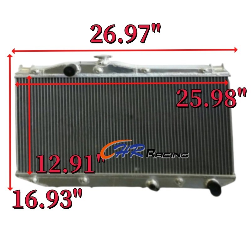 สําหรับ 1987 1988 1989 1990 1991 Toyota Camry SV20 SV21 SV22 1.8L 2.0L AT/MT หม้อน้ําอลูมิเนียม