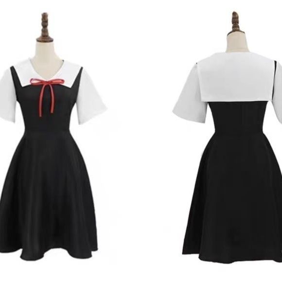 อะนิเมะ Miss Kaguya Wants Me to Confess Lolita cos Kaguya Kaguya Fujiwara Chika คอสเพลย์เครื่องแต่งก