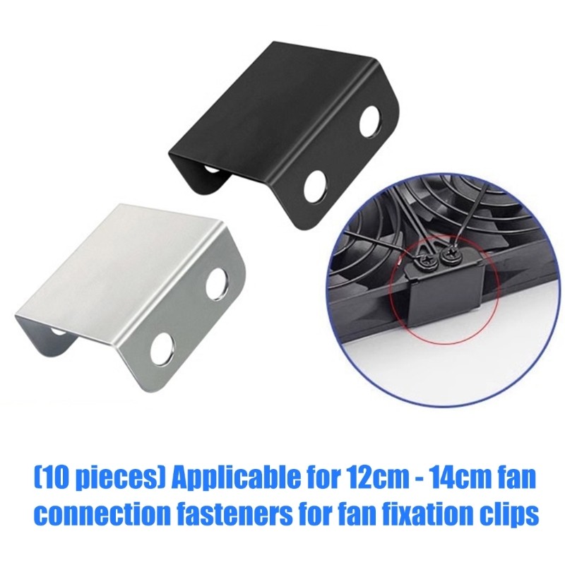Kiss Fan Mount Clip Part for 120 mm to 140 mm PC Cooling Layout Tasks Use
