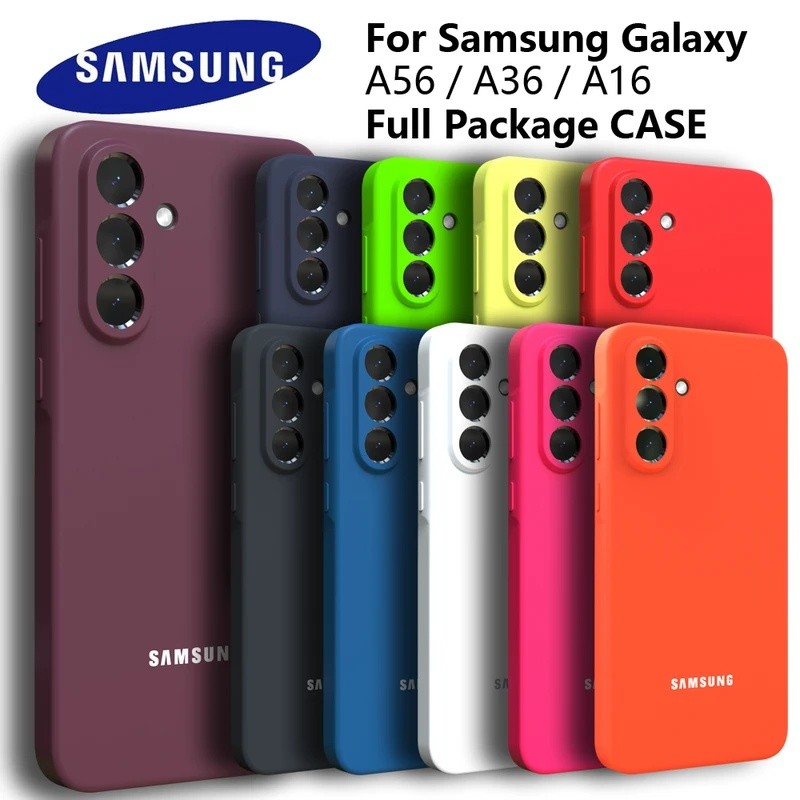 สําหรับ Samsung Galaxy A57 A37 A17 กรณี Silky ซิลิโคน Soft-Touch กลับป้องกันสําหรับ A56 A36 A16 A55 A35 A15 A54 A53