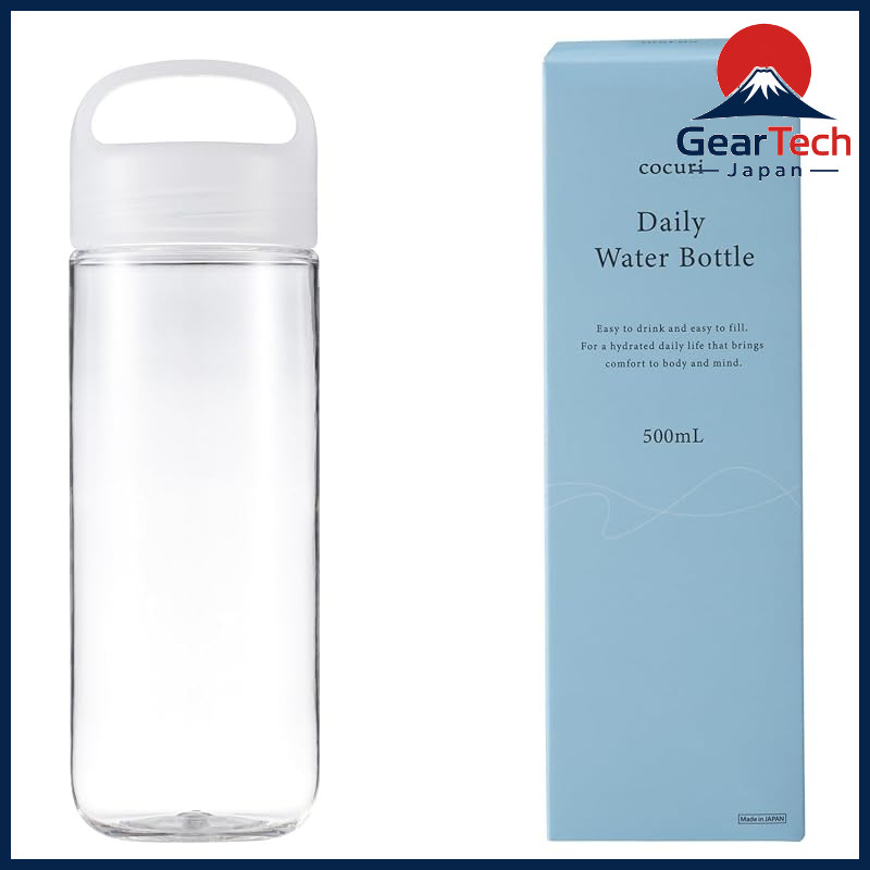 Marna Daily Water Bottle (1L/500ml/BPA-free) with Smooth Glass-like Drinking Experience (Easy to Cle