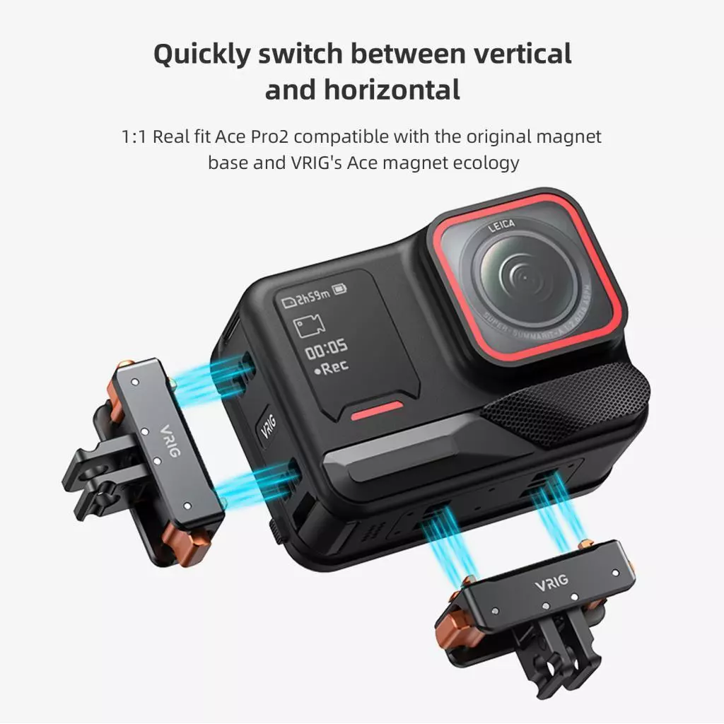 ฝาปิดแบตเตอรี่ VRIG AC-26 สำหรับ Insta360 Ace Pro2 thumbnail 6