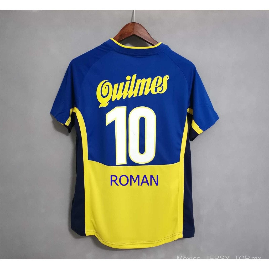 01-02 Boca Juniors Roma Palrmo คุณภาพสูงที่กําหนดเอง Retro Football Home Jersey CX2R 14MV