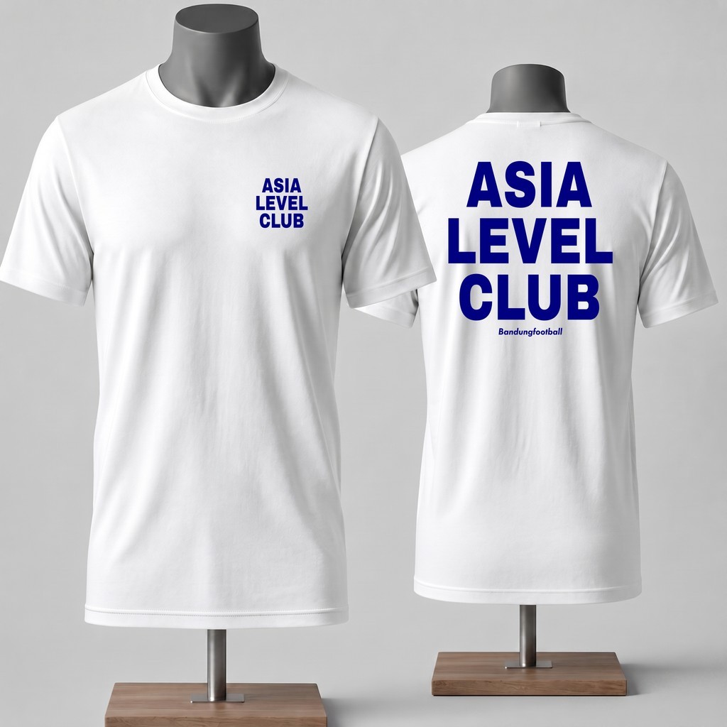 Asia Level Club Bandung Football Premium Mens and Womens Unisex Combed 24s 30s DTF HD Football T-Shi