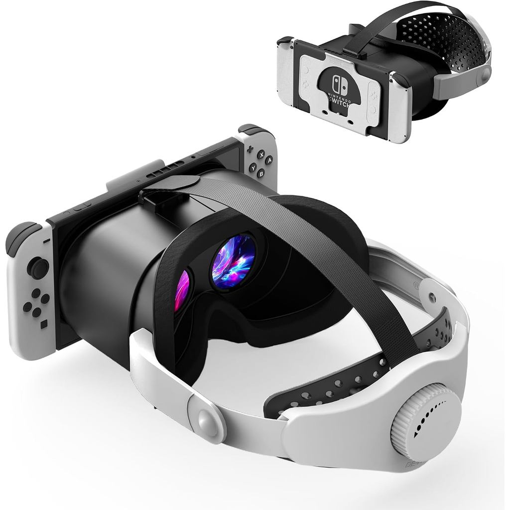 STARTRC GAMES VR ชุดหูฟังสําหรับ Nintendo Switch & Switch OLED, อัพเกรดสวิตช์แว่นตาเสมือนจริงพร้อมเล