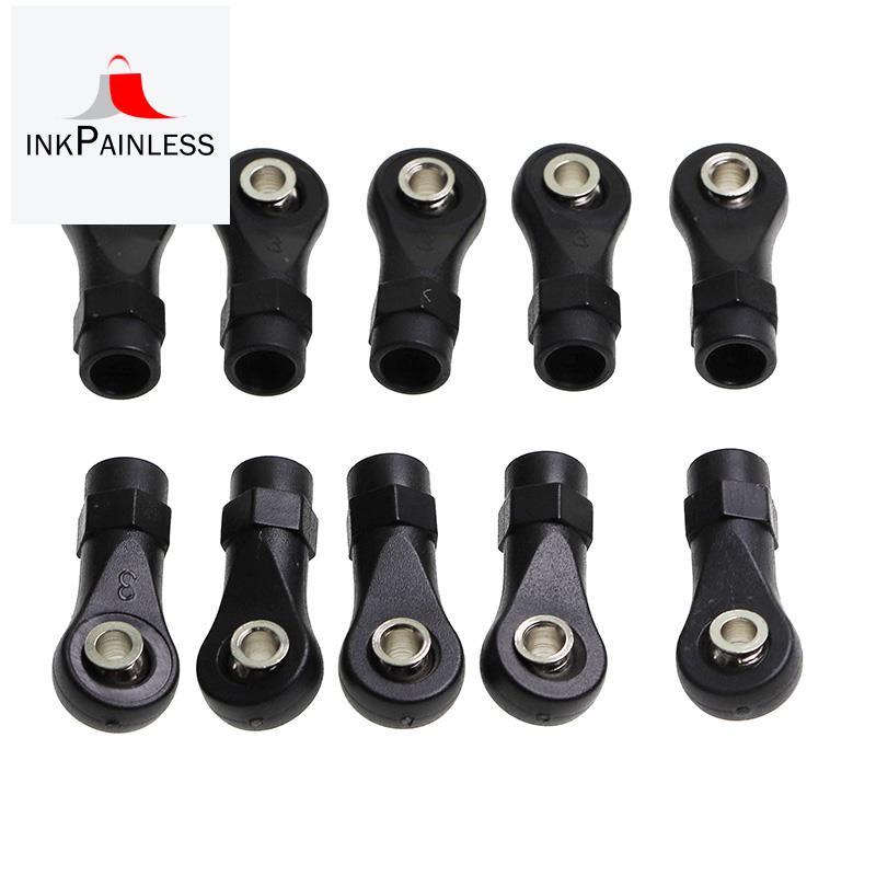 10 ชิ้นพลาสติก Rod End Link Link Linkage Balls Joint Head สําหรับ 1/10 RC รถ Crawler SCx10 II 90046 