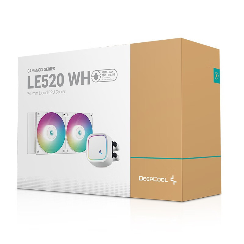 Deepcool Ice Element LE520/240ARGB ชุดระบายความร้อนด้วยน้ำแบบครบวงจร สีขาว พร้อมพัดลม ARGB