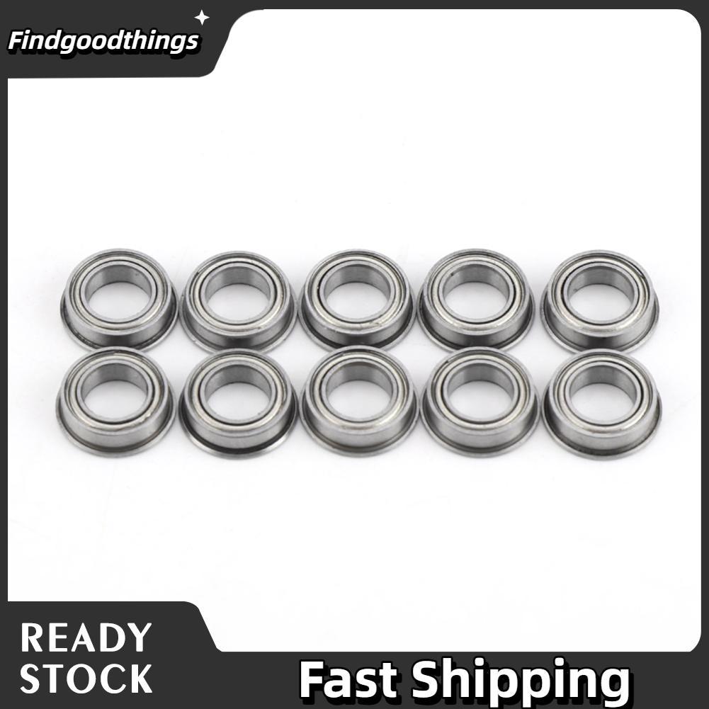 Findgoodthings Findgoodthings 10 ชิ้น Mf106Zz สแตนเลสโลหะป้องกันหน้าแปลนแบริ่ง Miniatur Flanschkugel