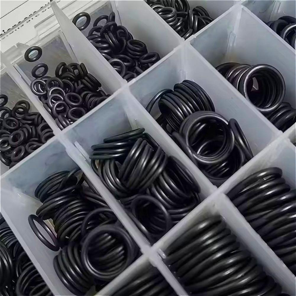 ยาง O Ring Assortment Kit พร้อมกล่องเก็บสําหรับรถก๊อกน้ําเครื่องอัดอากาศซีล O7o4