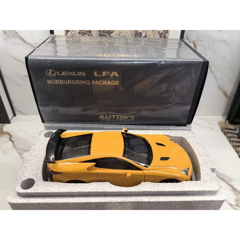 [ออกพิมพ์] AUTOart 1: 18 Lexus LFA New Taipei Special Edition, Metallic Yellow, (หากคุณมีคําถามใด ๆ 
