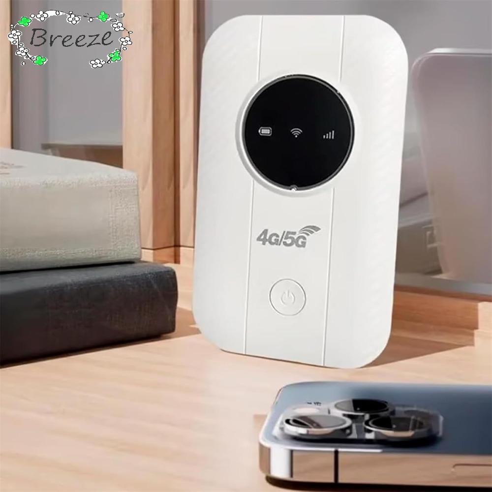 BREEZE Pocket Mobile Hotspot, 300Mbps Asian/European version 4/5G Portable Router, USB Powered Pocke