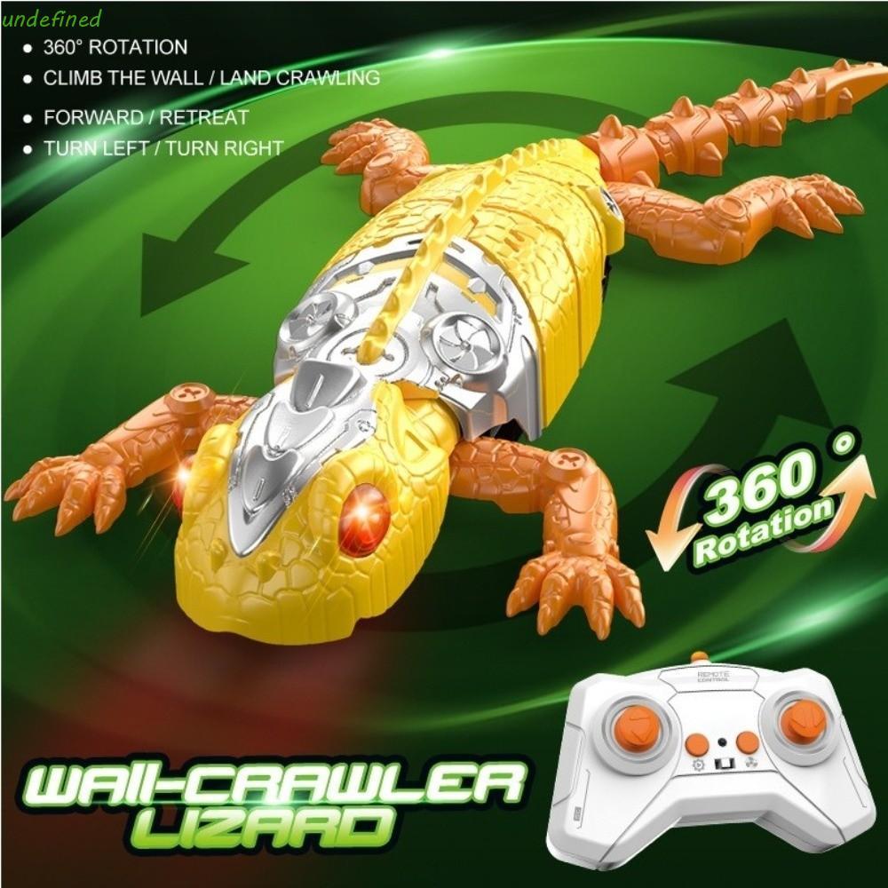 JARREDIW Wall Climbing Lizard Toy,รีโมทคอนโทรลBiomimeticรีโมทคอนโทรลGeckoของเล่น,หุ่นยนต์ของเล่น 360 หมุนสมจริงรถตกแต่งภายในRC Biomimeticของเล่นแก้ว