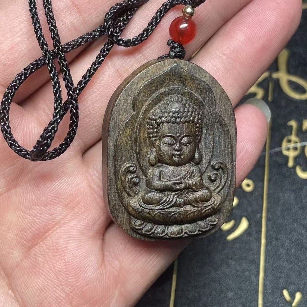 ธรรมชาติ Nha Trang ไม้กฤษณาเด็กจี้น่ารัก diy Wenwan สร้อยคอจี้ Log จี้แขวนคอพวงกุญแจ