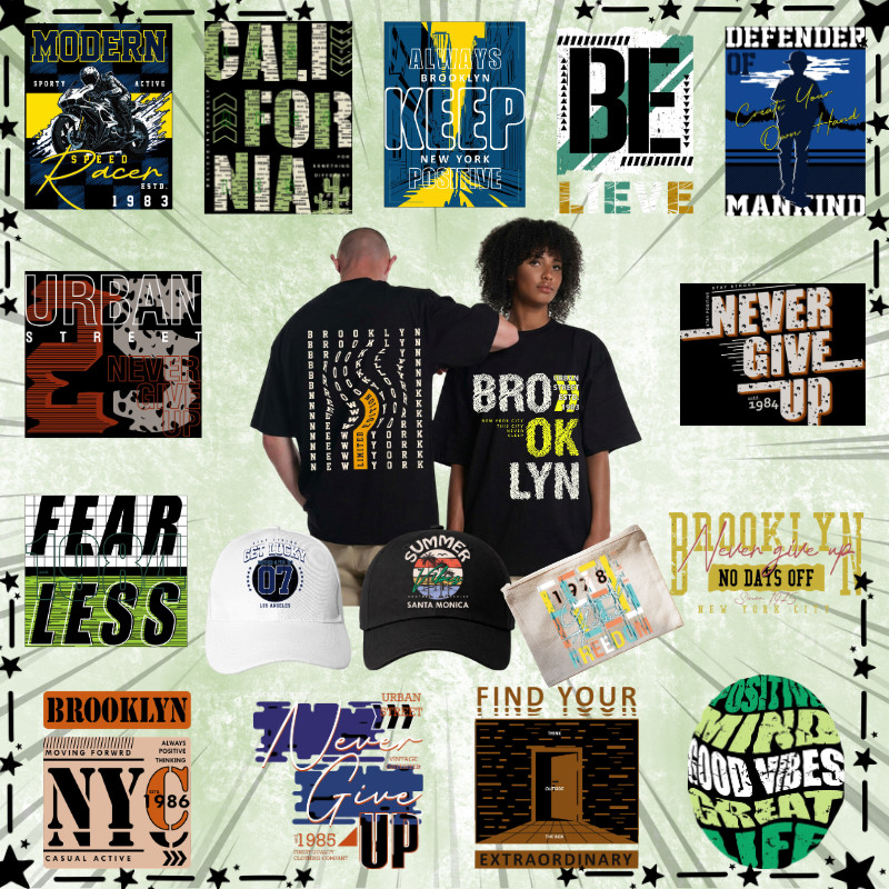 Advanced English Series 2.0 DTF สติ๊กเกอร์ถ่ายเทความร้อน HD พิมพ์ Easy Iron เสื้อยืด Tote Bag Banner