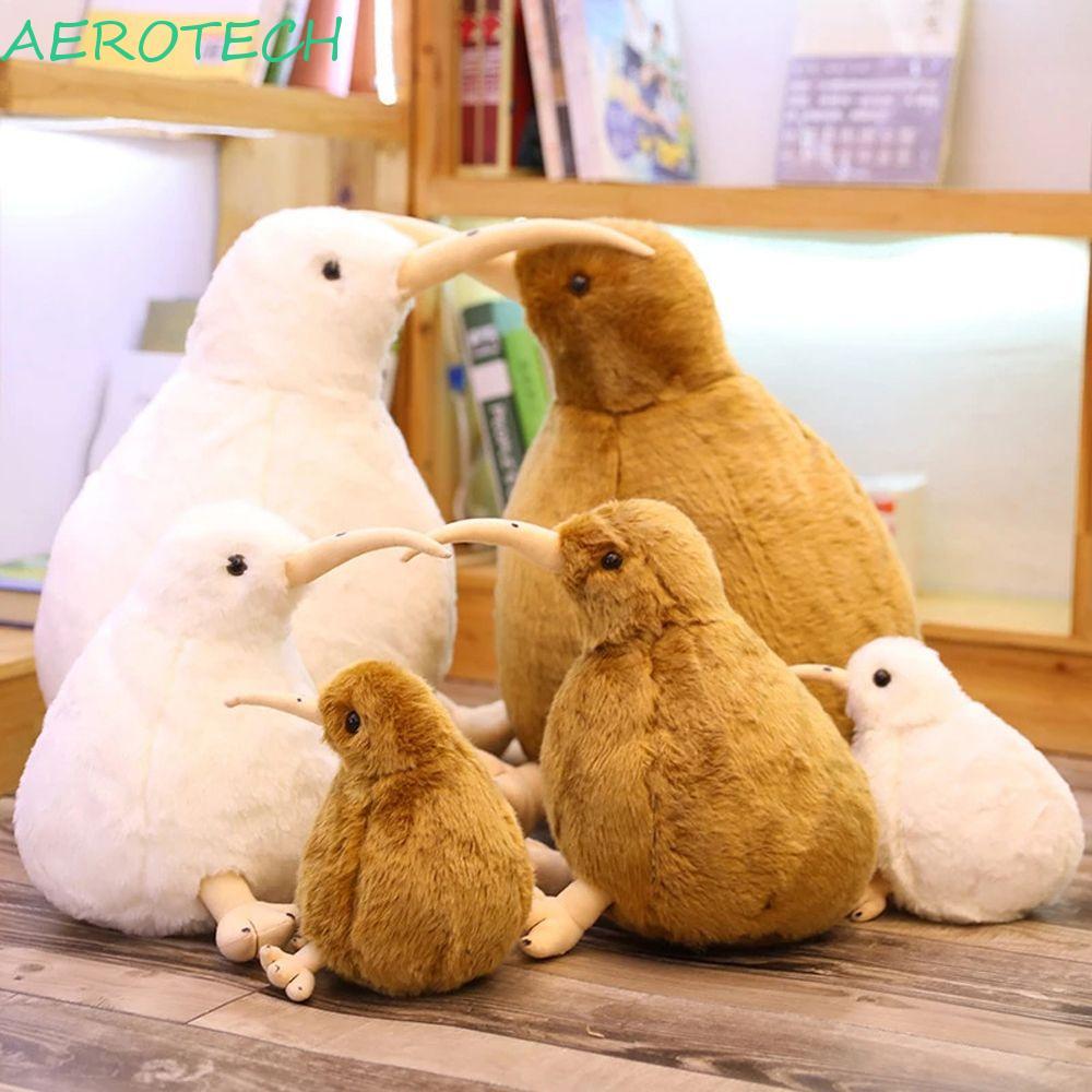AEROTECH จําลองนกตุ๊กตาตกแต่งบ้านของขวัญวันเกิดคริสต์มาสของเล่นเด็กน่ารักเหมือนจริง Kiwi Bird Zealan