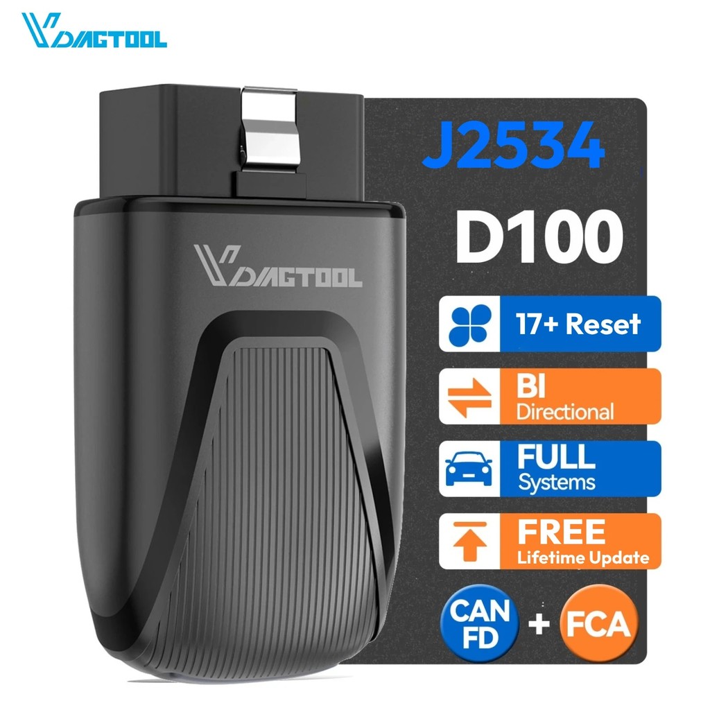 VDSA Spot inventoryUSA Warehouse Lifetime Free Update เครื่องมือวินิจฉัย VDIAGTOOL D100 เครื่องสแกนเ