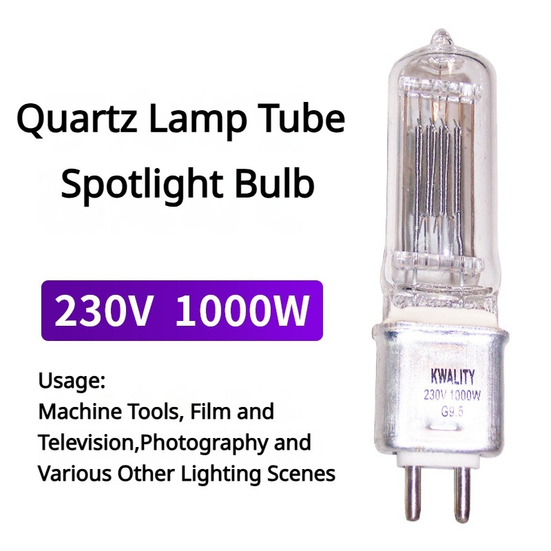[FEP 120V/230V อุปกรณ์เสริม] 1,000W อุปกรณ์เครื่องมือหลอดไฟ G9.5 Pin Bulb หลอดไฟเวทีภาพยนตร์