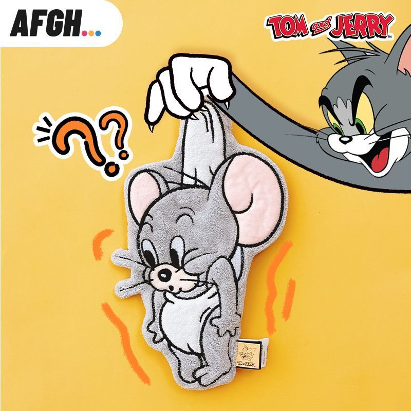 AFGH ของแท้แมวและเมาส์ Tuffy Tuffy Mouse ผ้าเช็ดมือแขวนน่ารักหนาการ์ตูนอะนิเมะ สินค้า