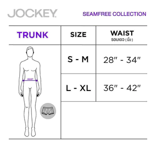 JOCKEY SEAMFREE กางเกงในชาย รุ่น KU 1166BC ทรง TRUNKS