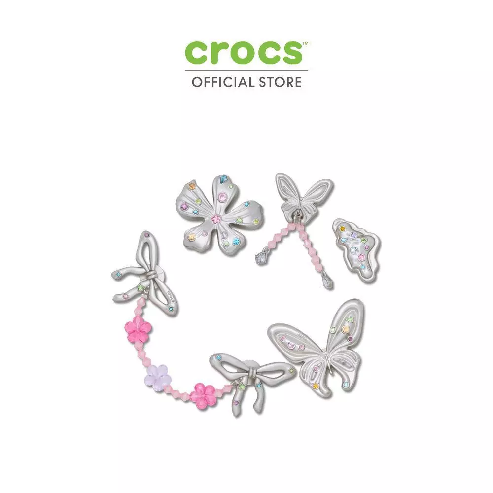 CROCS ตัวติดรองเท้า JIBBITZ™ SILVER META GEM FANTASY 5 PACK รุ่น 10018621 - MULTICOLOR
