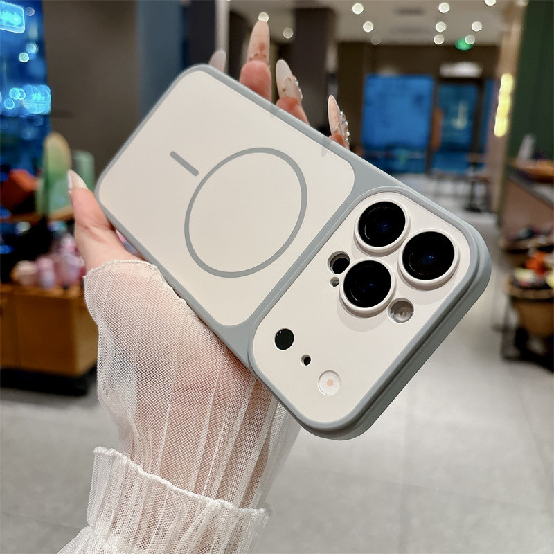 เคสโทรศัพท์เข้ากันได้สําหรับiPhone 17promax 16pro 16promax 17pro 15promax 15pro 13promax 14proสําหรับฟิล์มเลนส์ป้องกันแม่เหล็กกันกระแทกกลับปลอก