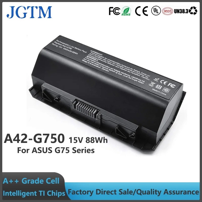 A42-G750 แบตเตอรี่แล็ปท็อปสําหรับ ASUS G750 G750J G750JH G750JM G750JS G750JW G750JX G750JZ G750Y47 