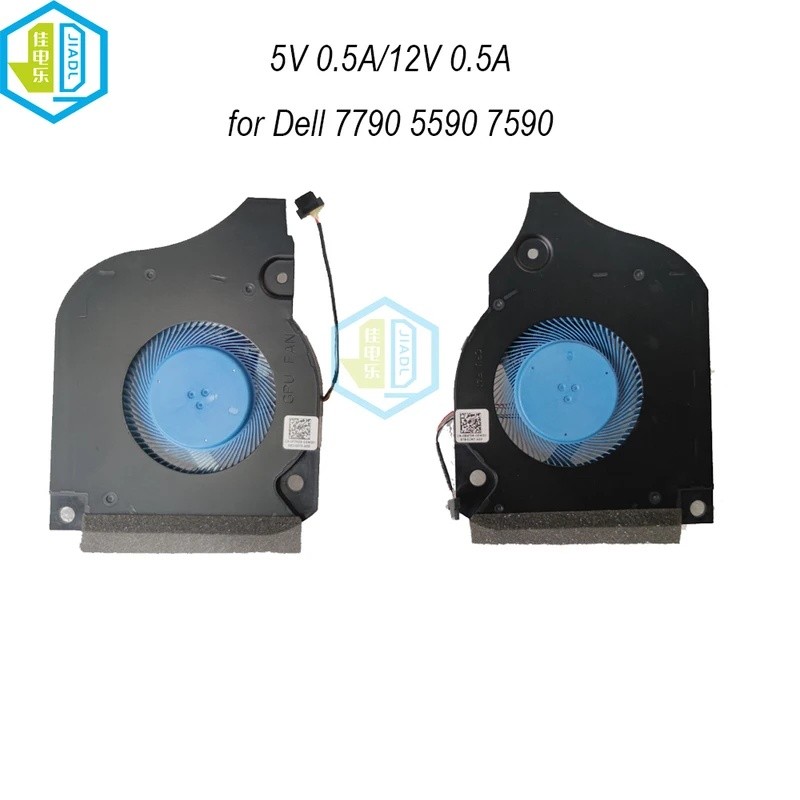 12V 5V 0.5A คอมพิวเตอร์ CPU GPU พัดลมระบายความร้อนสําหรับ DELL G5 5590 G7 7790 7590 063NYM 0FK2HP 0F