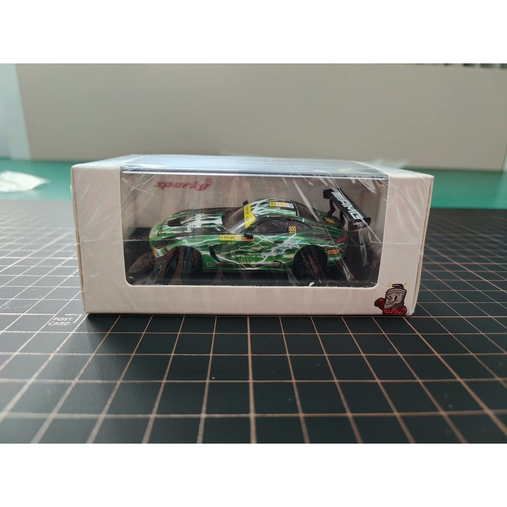 SPARK 1/64 Mercedes-AMG GT3 2019 มาเก๊า FIA GT World Cup Championship Vehicle No. 999 เคลือบสายฟ้าสี
