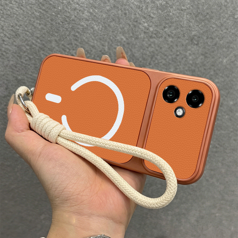 สําหรับ honor 200 400 600 LITE 400 500 SMART 200 PRO 5G หนังกันกระแทกแม่เหล็กเคสโทรศัพท์ฟรีเชือกเส้น