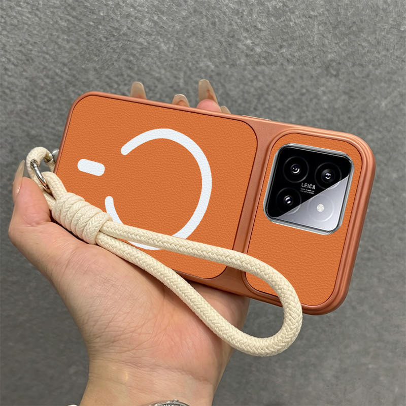 สําหรับ xiaomi 14t 14 pro 14 ultra 5g หนังกันกระแทกแม่เหล็กเคสโทรศัพท์ฟรีเชือกเส้นเล็ก TP-DT-BBbswx01