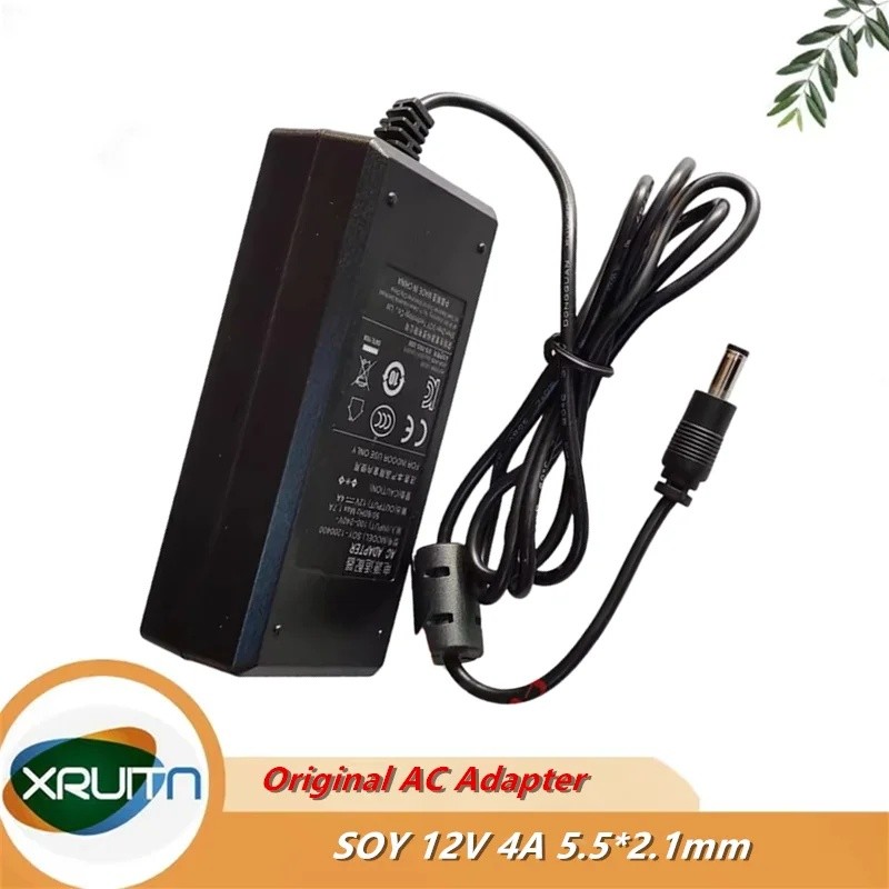 ของแท้ SOY 12V 4A 48W AC DC Adapter SUN-1200400 ถั่วเหลือง-1200400 สําหรับ HKC Monitor Power Supply 