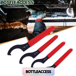 BOTTLEACCESS ประแจเครื่องมือ,สําหรับรอบ Nut C Anti Slip Handle Hook ประแจ Spanner, ทนทานสีดํา Oxidized 45-48HRC ประเภท 38-42 มม./45-52 มม./55-62 มม./68-72 เครื่องมือ