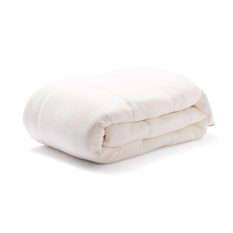Francfranc Warm and Cozy Argon Oil-Enhanced Frilled Duvet Cover in White and Black - Available in Do