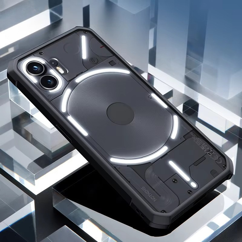 FUSION NOTHING PHONE 2 CASE / NOTHING PHONE 2A CASE TRANSPARENT CLEAR ANTI SHOCKPROOF BLACK