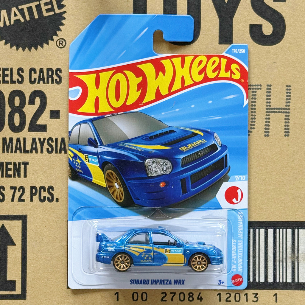 [โมเดลรถขายดี] 176#2026J ล้อร้อน HOTWHEELS SUBARU IMPREZA WRX SUBARU IMPREZA WRX