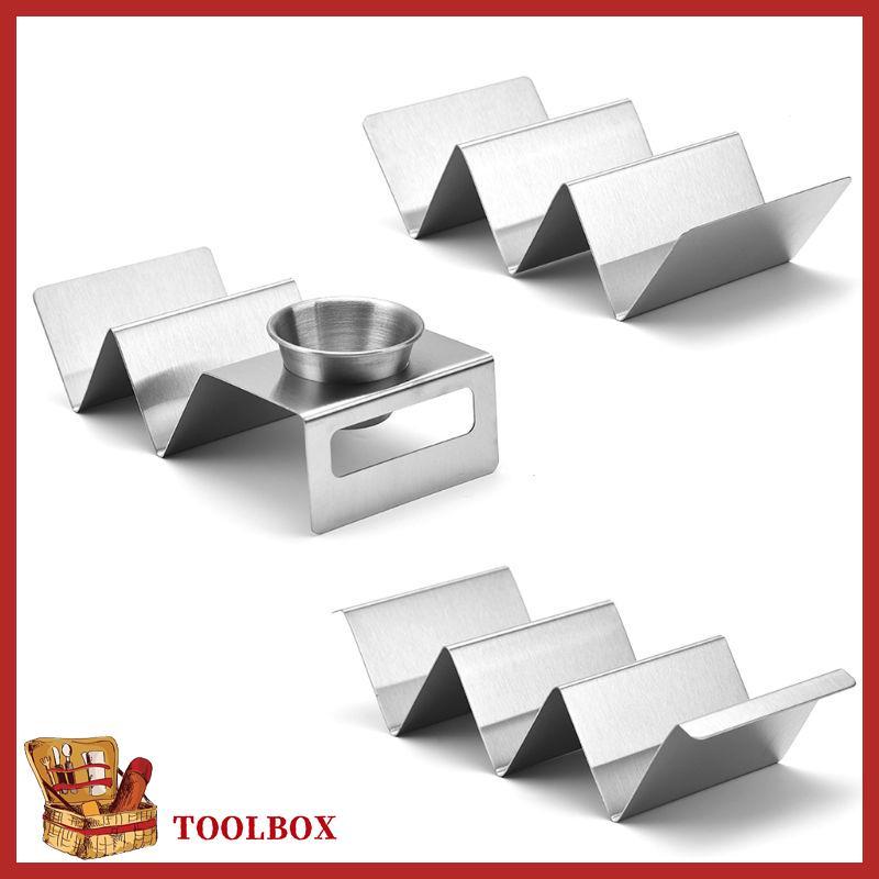 TOOLBOX Taco ผู้ถือขาตั้งสแตนเลส Taco สําหรับแผ่น Shell Taco สําหรับบ้านและพักผ่อน