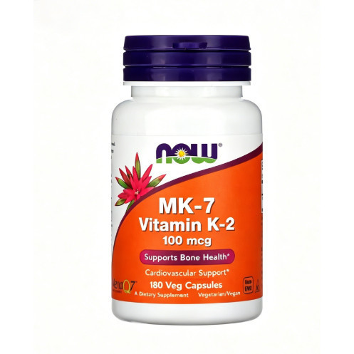 [พร้อมส่ง] Vitamin K Now Foods MK-7 Vitamin K-2, 100 mcg, 60 ฝาผัก Now Foods mk7 k2