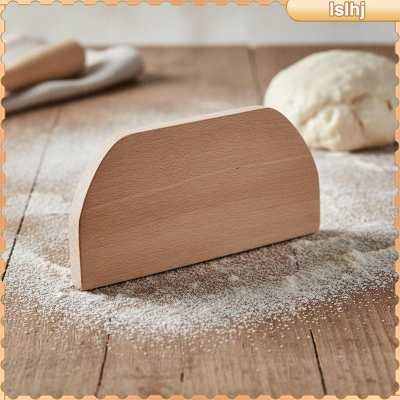 [Lslhj] Pastry Scraper Unfinished Bench Scraper Pastry Cutter เครื่องมือครัวเกรดอาหารยาวนานสําหรับ B